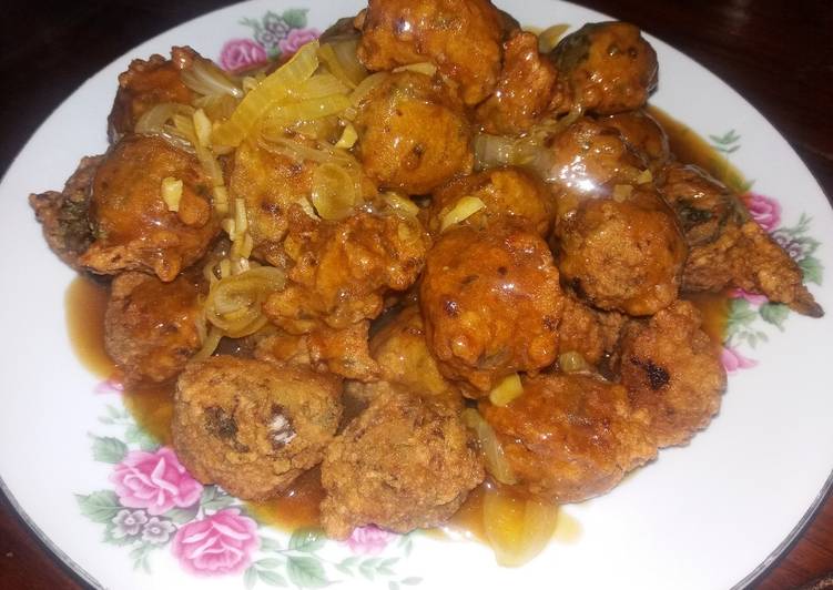 Bola Udang Vegie Saus Mentega