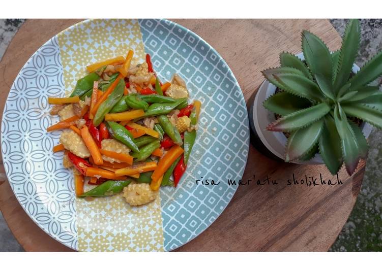 Tumis Simple : Buncis Jagung Wortel