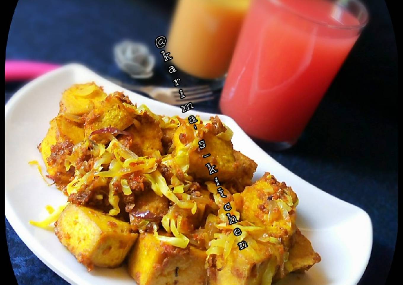 Awara(tofu) stir fry