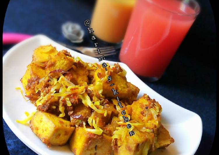 Recipe of Award-winning Awara(tofu) stir fry