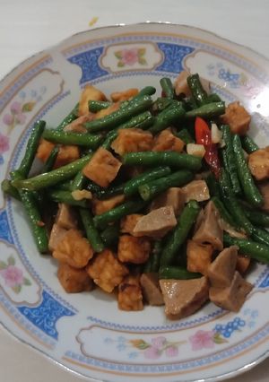 Foto resep Tumis kacang panjang