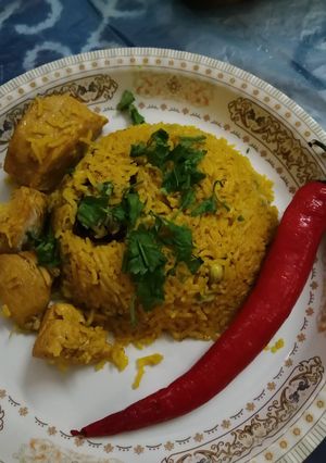 صورة لوصفة كبسة الفول الأخضر