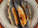 Ikan bakar kembong isi tengah