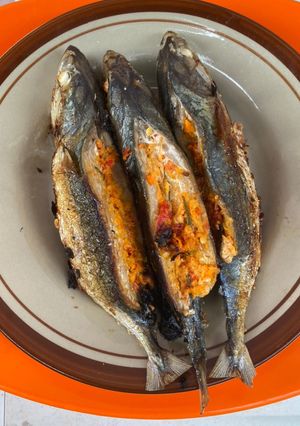 Foto resep Ikan bakar kembong isi tengah