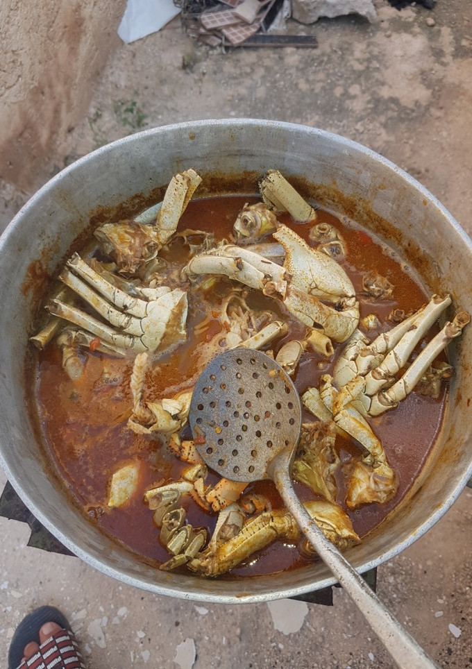 Una foto de Enchilado de cangrejos