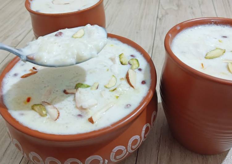 Easiest Way to Prepare Super Quick Homemade Rice Kheer / Indian Rice Pudding