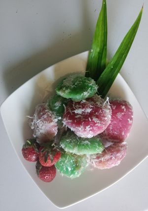 Foto resep Klepon strawberry pandan