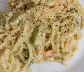 Unique Recipe Creamy smoked fish spaghetti Delicious