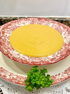 Una foto de Crema de verduras con pollo