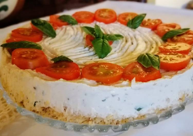 How to Prepare Qualsiasi sera della settimana Cheesecake salata tonno, formaggio e pomodorini