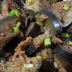 A picture of Steamed eggplant.