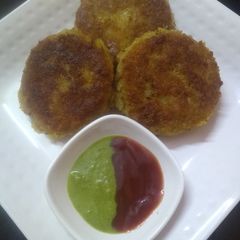 A picture of Poha Cutlet.