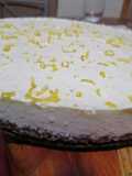 Brownie pie de limón