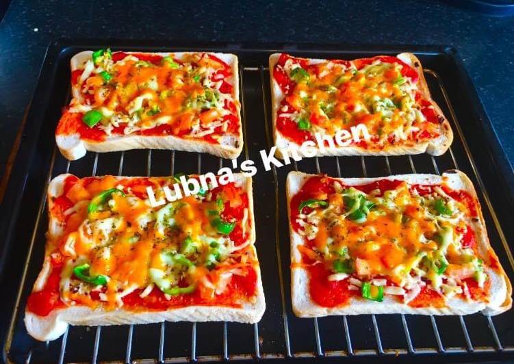 Steps to Make BREAD Pizza: in 18 Minutes at Home