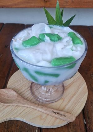 Foto resep Cendol Thailand Anti Gagal 💚 kenyal, creamy, segar banget