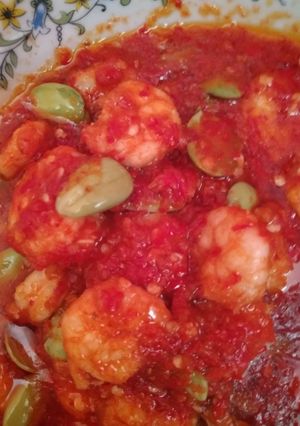 Foto resep Sambal udang pete pedas manis kesukaan my mom