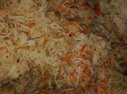 A picture of curd chicken biryani