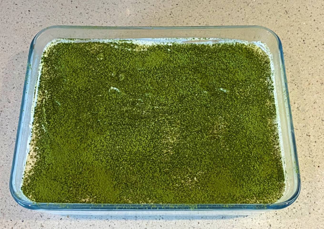 Matcha (green tea flavoured) tiramisu