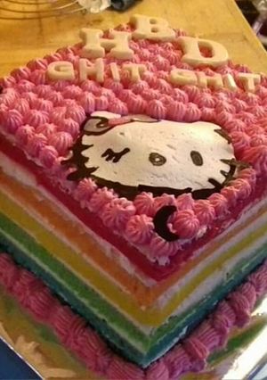 Foto resep Rainbow Cake