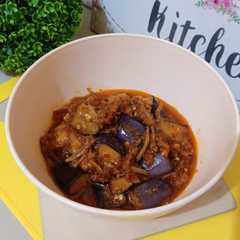 A picture of Terong Balado Teri.
