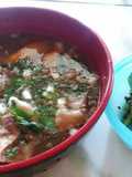Sop iga tetelan sambal andalliman
