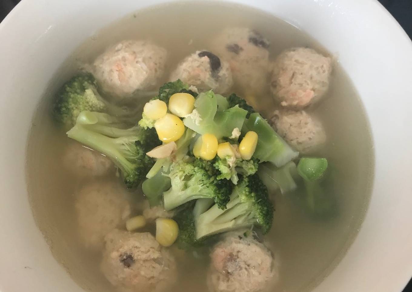 Soup Bola Ayam Salmon