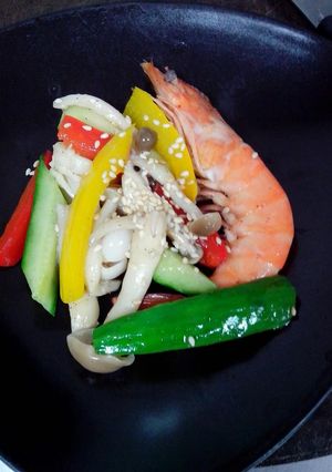 涼拌季節蔬菜 的食譜成品照片