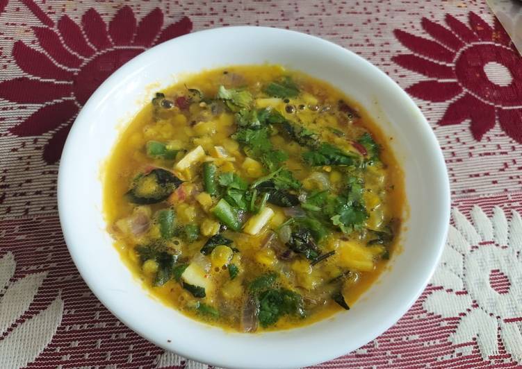 Simple Way to Make Homemade Tuvar or Tur Dal with Beans