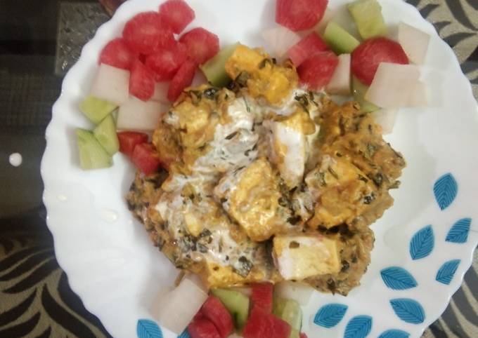 Methi paneer makhani