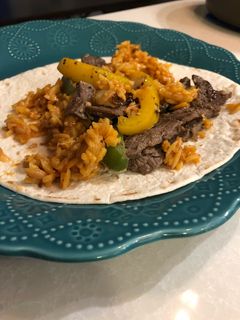 A picture of Fajitas.