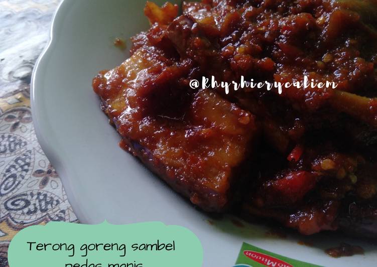 Terong goreng sambel pedas manis