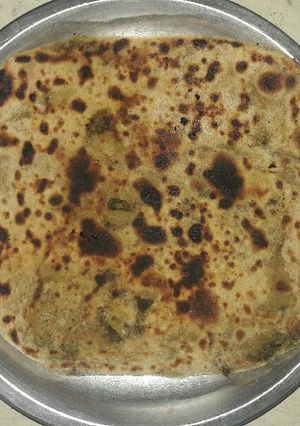 A picture of Left over radish bhurji paratha.