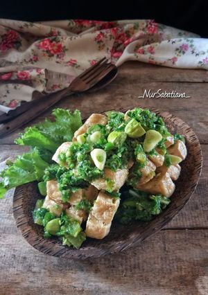 Foto resep Tahu Domino Sambel Ijo-Pete