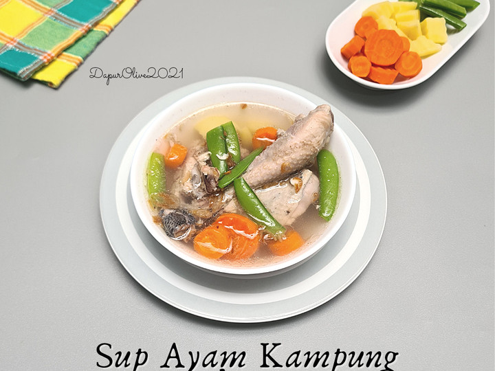 Resep: Sup Ayam Kampung Kuah Bening Tips Sayuran Tetap Segar Sederhana Dan Enak