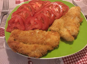 Una foto de Merluza frita con Panko