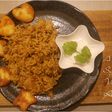 ஸ்பினாச் & சோயா பிரியாணி வித் பிரெயிட் பன்னீர்