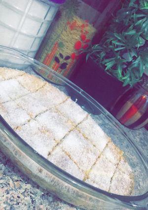 صورة لوصفة بسبوسة بجوز الهند 😍