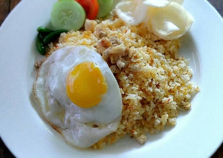 Langkah Mudah untuk memasak Nasi Goreng Ayam (recook nasi goreng terasi - nostalgia), Bikin Ngiler