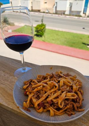 Una foto de Pasta casera boloñesa