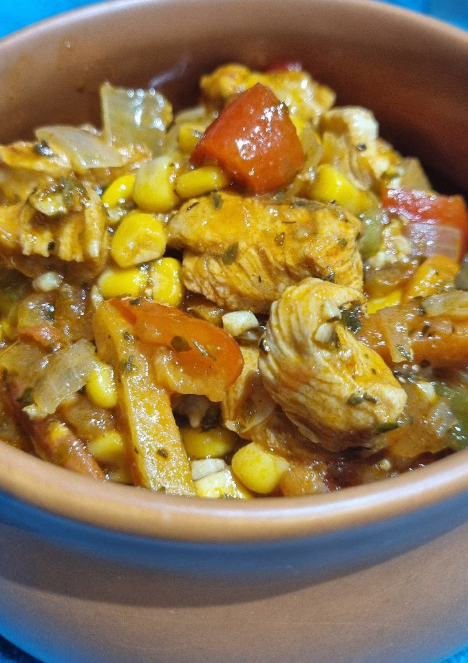 Una foto de CAZUELA SALUDABLE DE POLLO ❤️