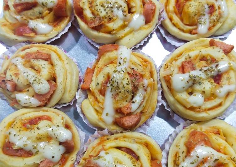 Resep Vegetarian Pizza Roll Lembut dan Lumer dimulut 🤤, Enak Banget
