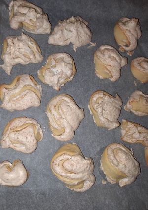 Kókuszos csiga, élesztő nélkül recept fotója