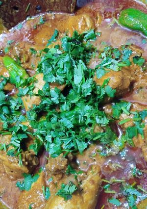 A picture of Tandoori Chicken Karahi.