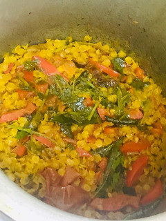 A picture of Masoor dal & red bell pepper # Ramzan special.