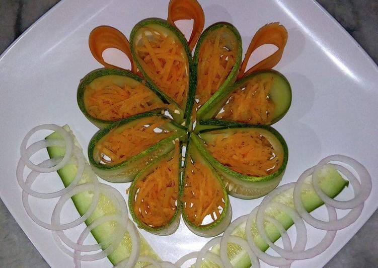 Step-by-Step Guide to Prepare Ultimate #Cookwithoutfure (Healty carrot cucumber salad)