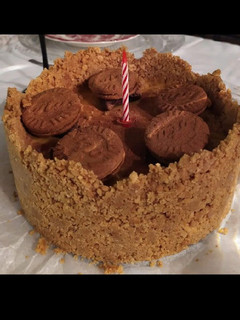 Una foto de Tarta de galletas y flan