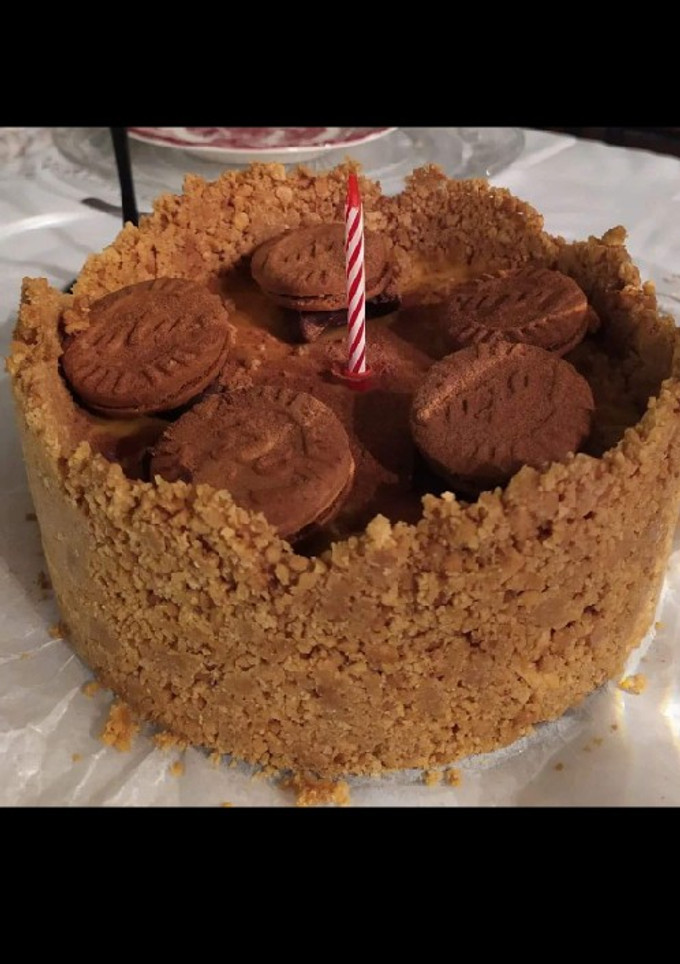 Una foto de Tarta de galletas y flan