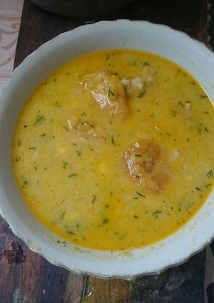 A picture of Patacón Soup.