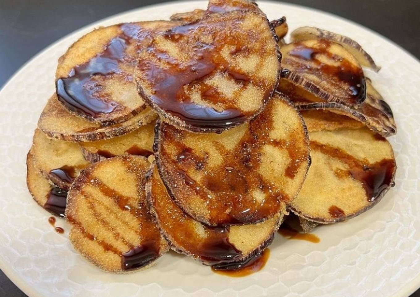 Berenjenas con miel de caña