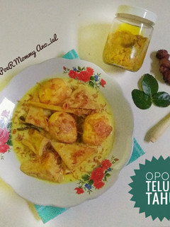 Foto resep Opor Telur Tahu (Bumbu Dasar Kuning)